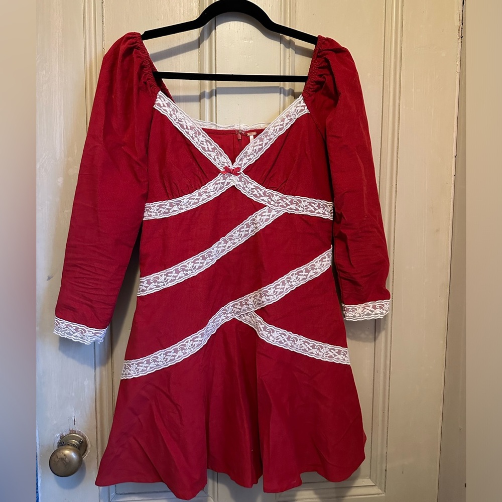 Free People Tennley Corduroy Mini Dress (NWT)